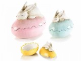 Cumpara ieftin Set 3 oua decorative din ceramica 18x11x16 cm