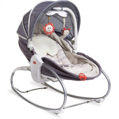 Sezlong 3 in 1 Rocker Napper Gri-Bej foto