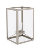 Cumpara ieftin Set 6 felinare metal gri Janie 18.5x18.5x30.5 cm