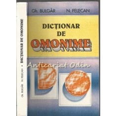 Dictionar De Omonime - Gh. Bulgar, N. Felecan