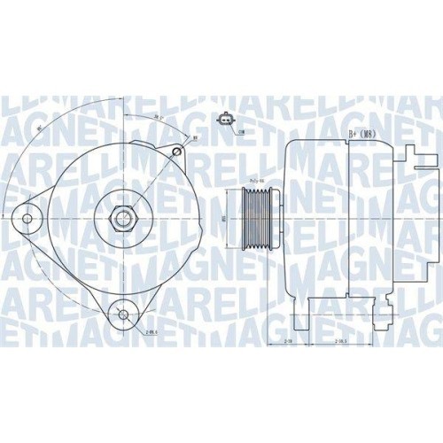Alternator Renault Clio 3, Fluence, Laguna 3, Megane 2, Megane 3, Modus, 1.4, 1.4 16V, 1.6, 1.6 16V, 1.6 16V Bifuel, 1.6 16V Hi-Flex, 1.6 BiFuel