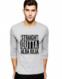 Cumpara ieftin Bluza barbati gri cu text negru - Straight Outta Alba Iulia - 2XL, THEICONIC