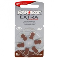 Rayovac Extra Advanced 312 / PR312 / PR41 baterii aparate auditive Con?inutul pachetului 1x Blister foto