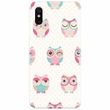 Husa silicon pentru Xiaomi Mi 8 Pro, Owl Pattern