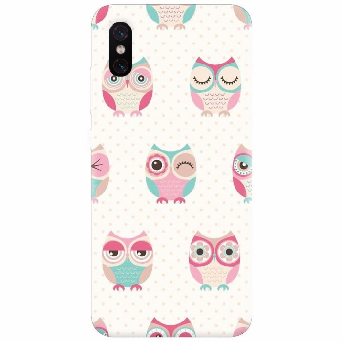 Husa silicon pentru Xiaomi Mi 8 Pro, Owl Pattern