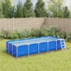 VidaXL Acoperire geotextil piscină, gri deschis, 420x220 cm, poliester 94234