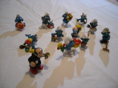 Strumfi, smurfs - 12 figurine medii strumf din cauciuc - set 2 foto