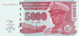 Zair 5000 Nouveaux Zaires 1995 (Tipograf: Hotel des Monnaies) - P69 UNC !!!