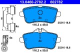 ATE 13.0460-2782.2 set placute frana,frana disc