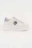 Karl Lagerfeld sneakers din piele ANAKAPRI culoarea alb, KL63530N