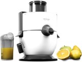 Storcator de fructe si legume Cecotec ExtremeTitanium 19000, 650 W, 19000 RPM, 2 viteze, Sistem de siguranta, Recipient suc 500 ml, Alb