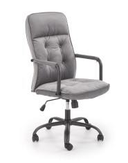 Scaun de birou Colin, ergonomic, inaltime reglabila 102-110 cm, metal si tapiterie textila, functie blocare, gri