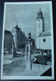 Carte poștală Oradea Biserica Szent Laszlo, Sfatul Ladislau, animată, Circulata, Fotografie