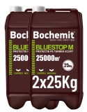 Cumpara ieftin Solutie conservant lemn Bochemit Bluestop M 2x25Kg, concentrat, transparent, 50000m2, protectie temporara anti ciuperci si mucegai. Uz industrial.