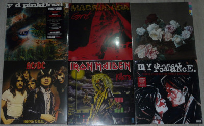 vinil sigilat metal AC/DC,Iron Maiden,Nirvana,Metallica,Judas Priest,Scorpions foto