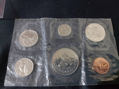 Seria completata monede - Canada 1971 , 6 monede foto