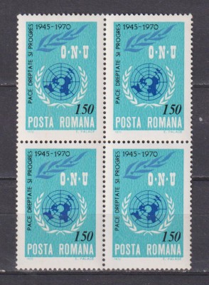 25 DE ANI DE LA INFIINTAREA ONU LP. 746 MNH foto