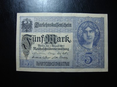 GERMANIA 5 MARCI 1917 SUPERBA foto