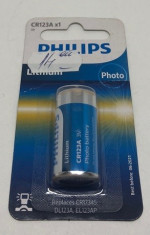 CR123A BATERIE FOTO 3V LITIU 1-BLISTER PHILIPS foto