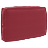 vidaXL Căptușeală palet spătar roșu vin 60 x 40 x 12 cm, material Oxford.