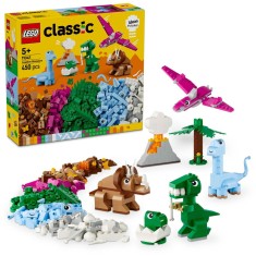 LEGO&reg; Classic - Dinozauri creativi 11041, 450 piese