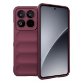 Husa antisoc pentru xiaomi 15 pro - margini anti-alunecare - shield - bordeaux, Oem