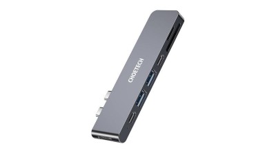 Choetech HUB-M14 7in1 USB C la HUB Convertor adaptor 4K HDMI USB 3.0 100W USB C PD Micro SD/SD Card Reader foto