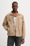 Levi&#039;s jachetă de bumbac culoarea bej, de tranziție, oversize, A4820
