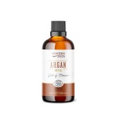Ulei pur de argan ecologic 100ml Wooden Spoon - Ulei facial, corp si par, bio, cu Vitamina E
