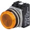 Lumină de control LED galbenă 24-230V AC/DC NEF30