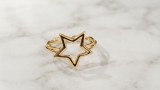 Cumpara ieftin Inel Argint 925 Placat Aur Galben, Design Stellar Chain cu Stea, Lant, Marime 55