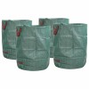 VidaXL Saci pentru deșeuri din grădină 4 pcs Verde 66 x 66 x 83.5 cm 42008103