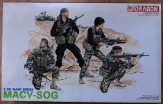 Kit MACV-SOG Firma DRAGON Cod 3306 Scara 1/35 Număr piese 77 DIORAMA MACHETA FIGURINE ASAMBLARE HOBBY VIETNAM SOLDAȚI GERMANI AMERICANI RUȘI