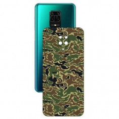 Set Folii Skin Acoperire 360 Compatibile cu Xiaomi Redmi Note 9S (Set 2) - ApcGsm Wraps Camo Green