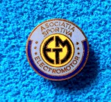 Insigna metalica fotbal - AS &quot;ELECTROMOTOR&quot; TIMISOARA