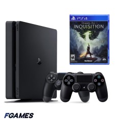 Consola Sony Playstation 4 Slim Ps4 1tb + Doua Controllere + Dragon Age: Inquisition PlayStation 4, Second-Hand