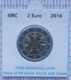 Grecia 2 euro 2014 UNC - Ionian Islands - km 269 cartonas personalizat D32301, Europa