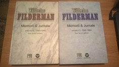 Wilhelm Filderman - Memorii &amp;amp; Jurnale. Vol. 1: 1900-1940; Vol. 2: 1940-1952 foto