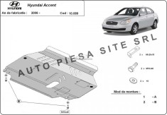 Scut metalic motor Hyundai Accent 3 III fabricat incepand cu 2006 APS-10,089