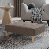Taburet, gri taupe, 78x56x32 cm, material textil