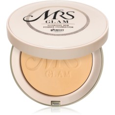 BPerfect Mrs Glam Glorious Skin pudra compacta pentru un aspect mat culoare 04 Medium Gold 70 g