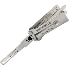 Decodor auto Lishi HU100R HU127 2 in 1 pick pentru chei BMW F Series, lama HU100R 8 cut, contact usa portbagaj, Twin Lifter