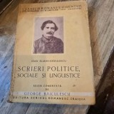 Studii politice, sociale si lingvistice - Ioan Eliade Radulescu
