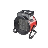 Aeroterma electrica Raider, 3000 W, 230 V, 13 A, 150 mc/h, 78 mp, suport cu picioare, ceramica, Negru