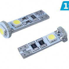 Bec Vision W5w (t10) 12v 3x 5050 Smd Led, Canbus, Alb, 2 Buc 58293