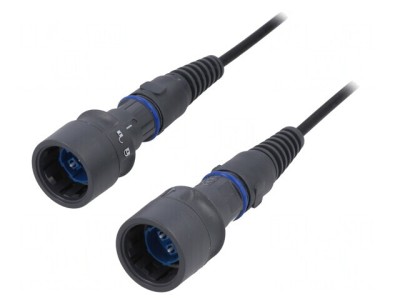 Patch cord fibră optică duplex monomod SM tip baionetă PXF6054CAB foto