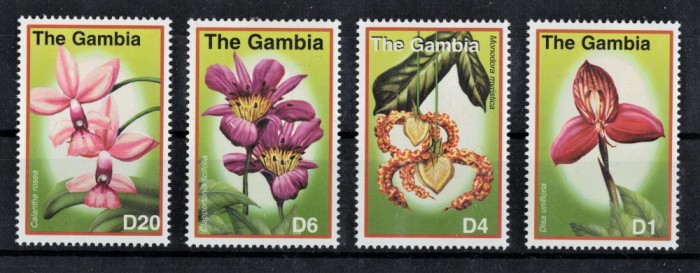 GAMBIA 2001 - Flori / serie completa MNH