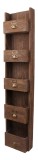 Raft perete lemn maro 30,5 x 14 x 145 cm
