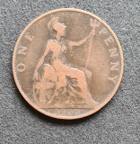 Marea Britanie One penny 1900, Europa