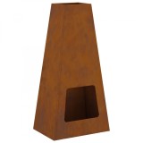 VidaXL Cuptor pe foc 50x35x100 cm Oțel rezistent la intemperii